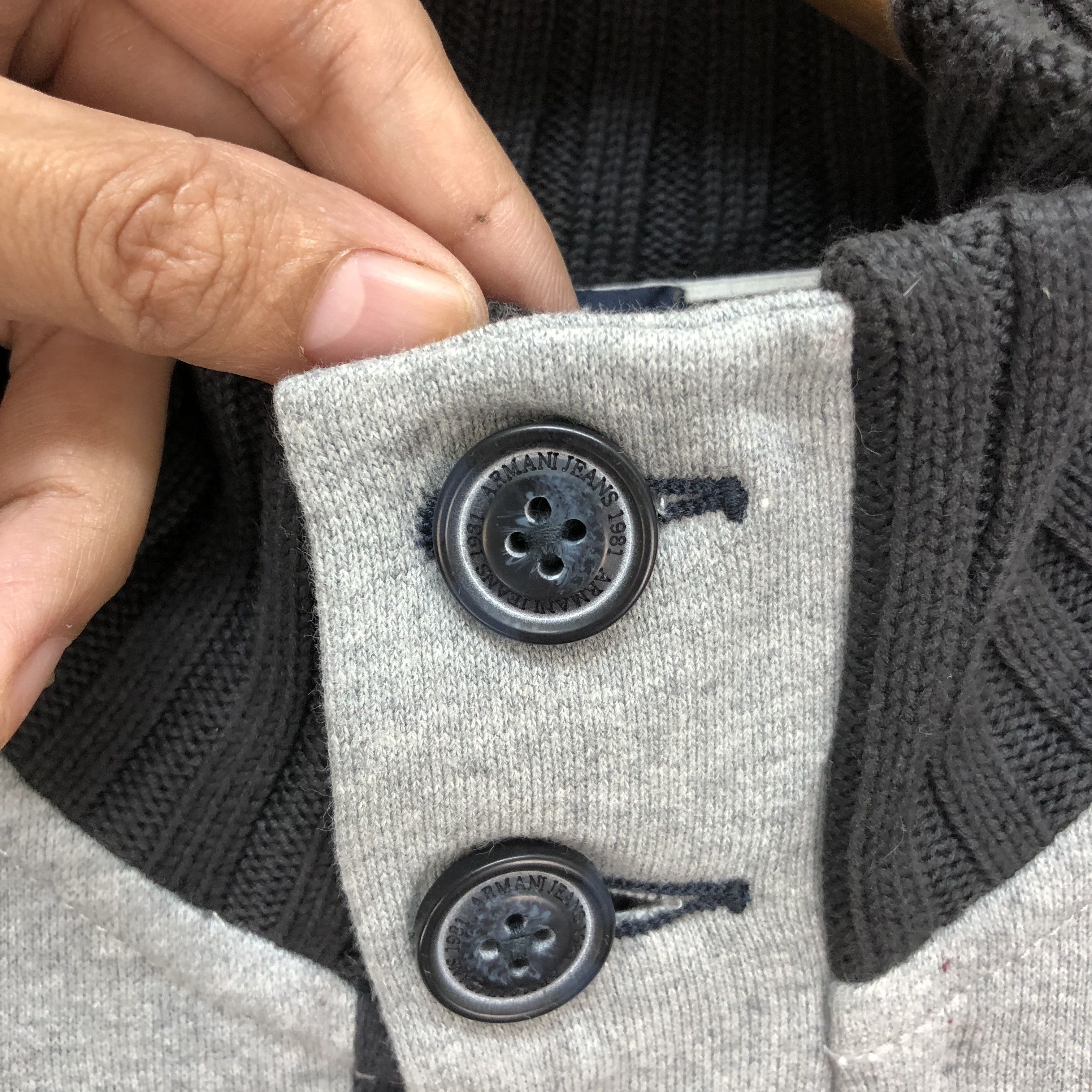 Armani ARMANI JEANS Turtle Neck Button Sweater #5141-176 Size US M / EU 48-50 / 2 - 3 Thumbnail