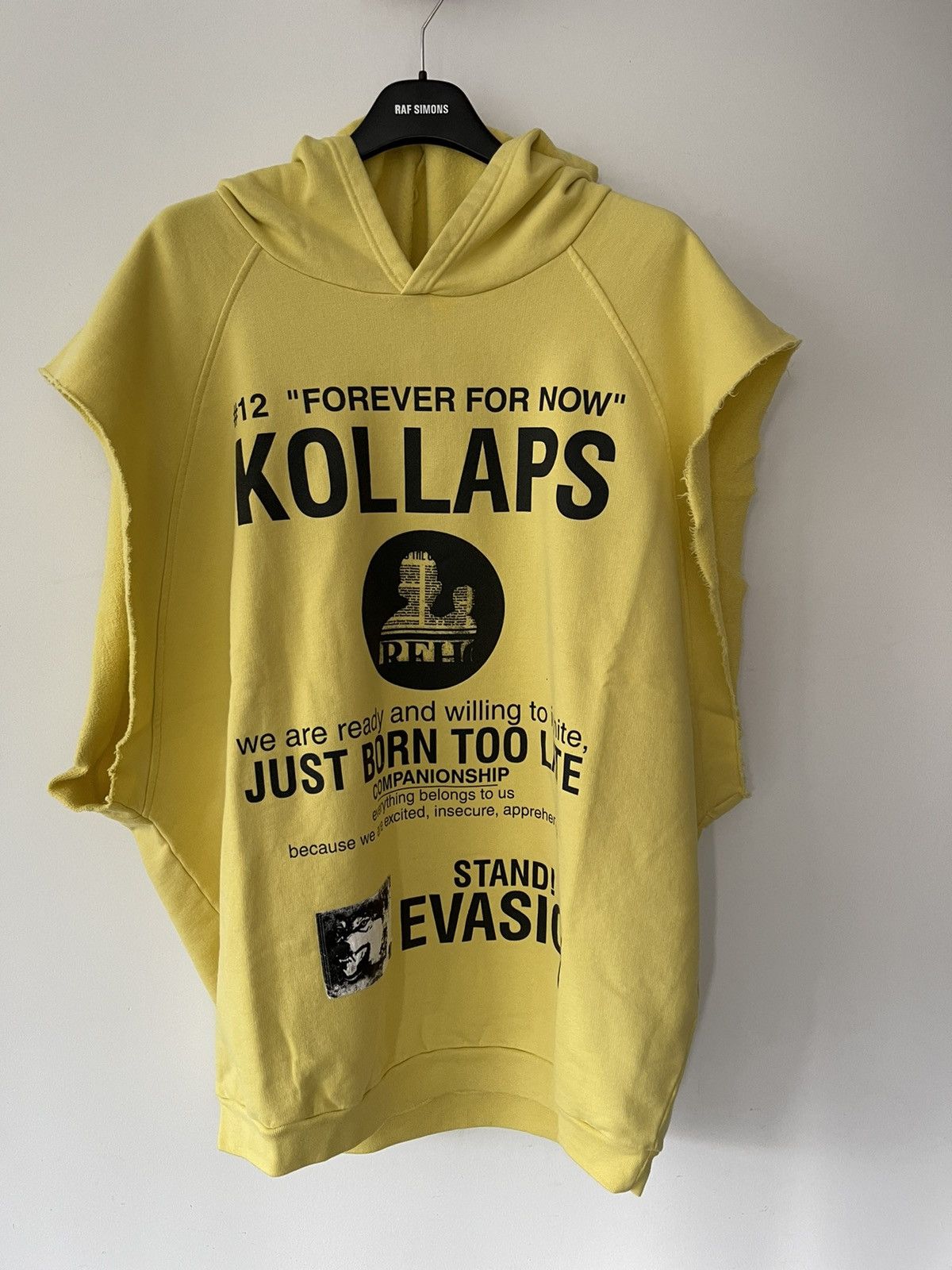 Simons Redux Kollaps Hoodie Kollaps Raf Simons Redux Yellow