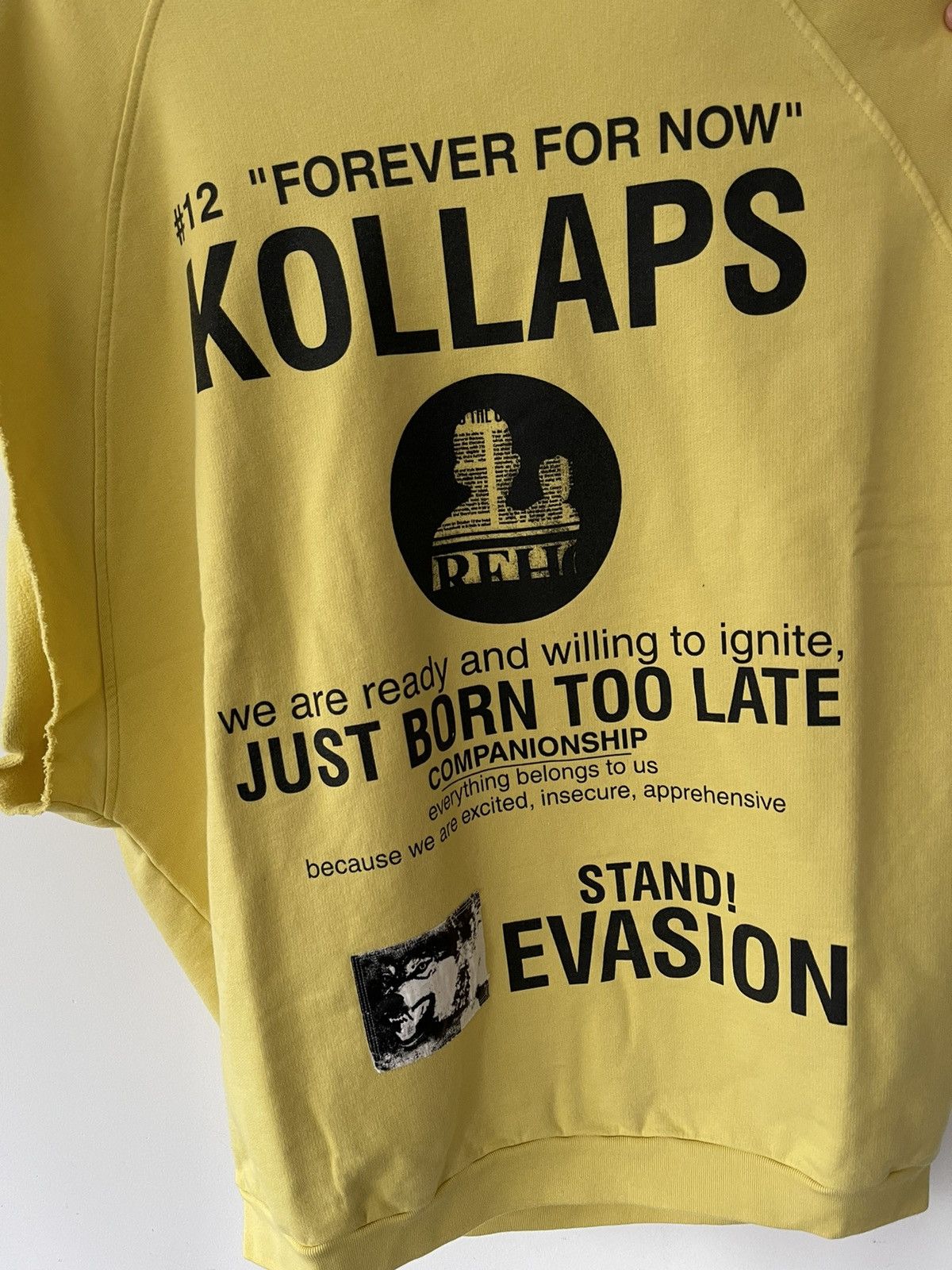 Raf Simons Redux Yellow 'Kollaps' Hoodie Size US L / EU 52-54 / 3 - 2 Thumbnail