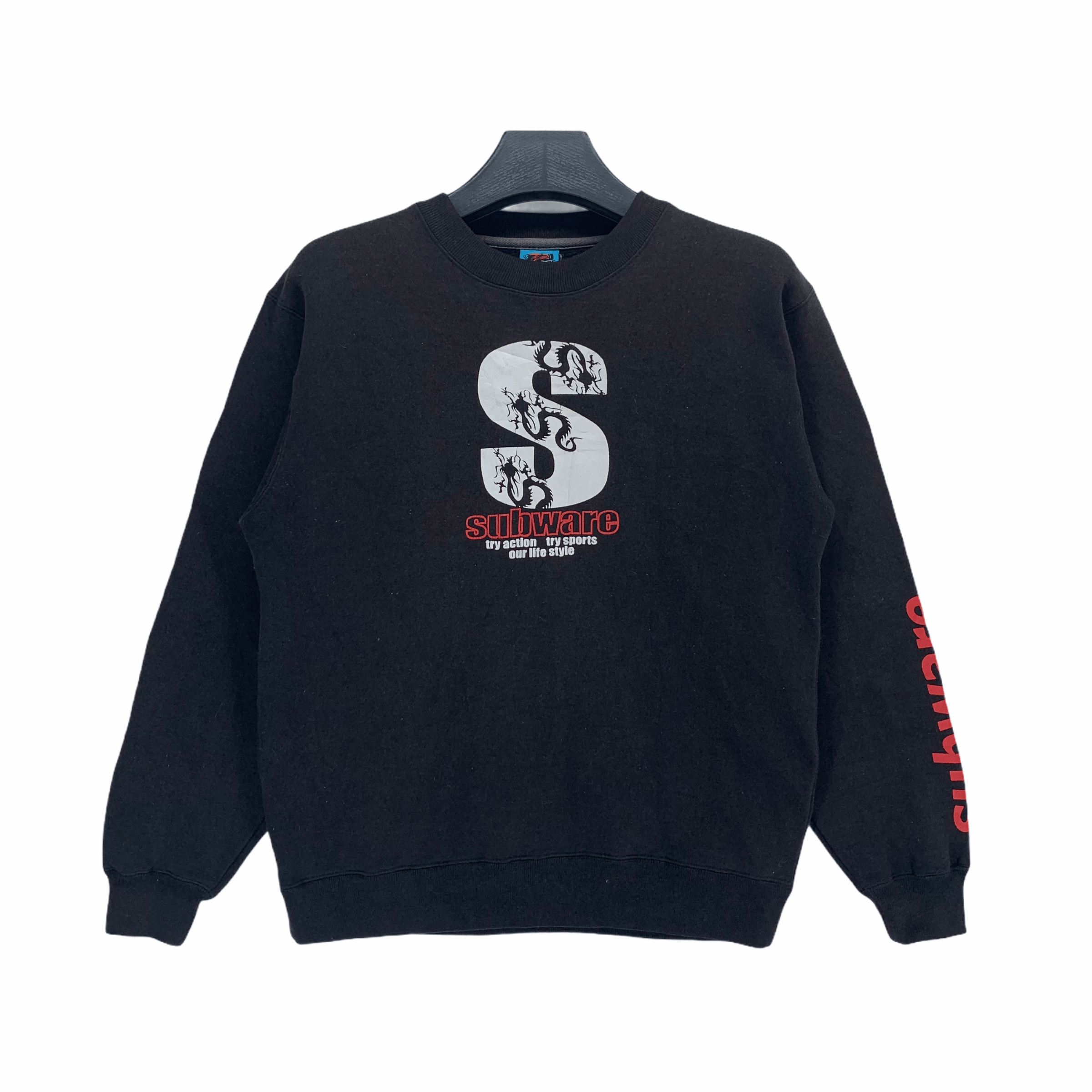 Vintage Subware Chest & Sleeve Big Logo Sweatshirt #2875-91 | Grailed