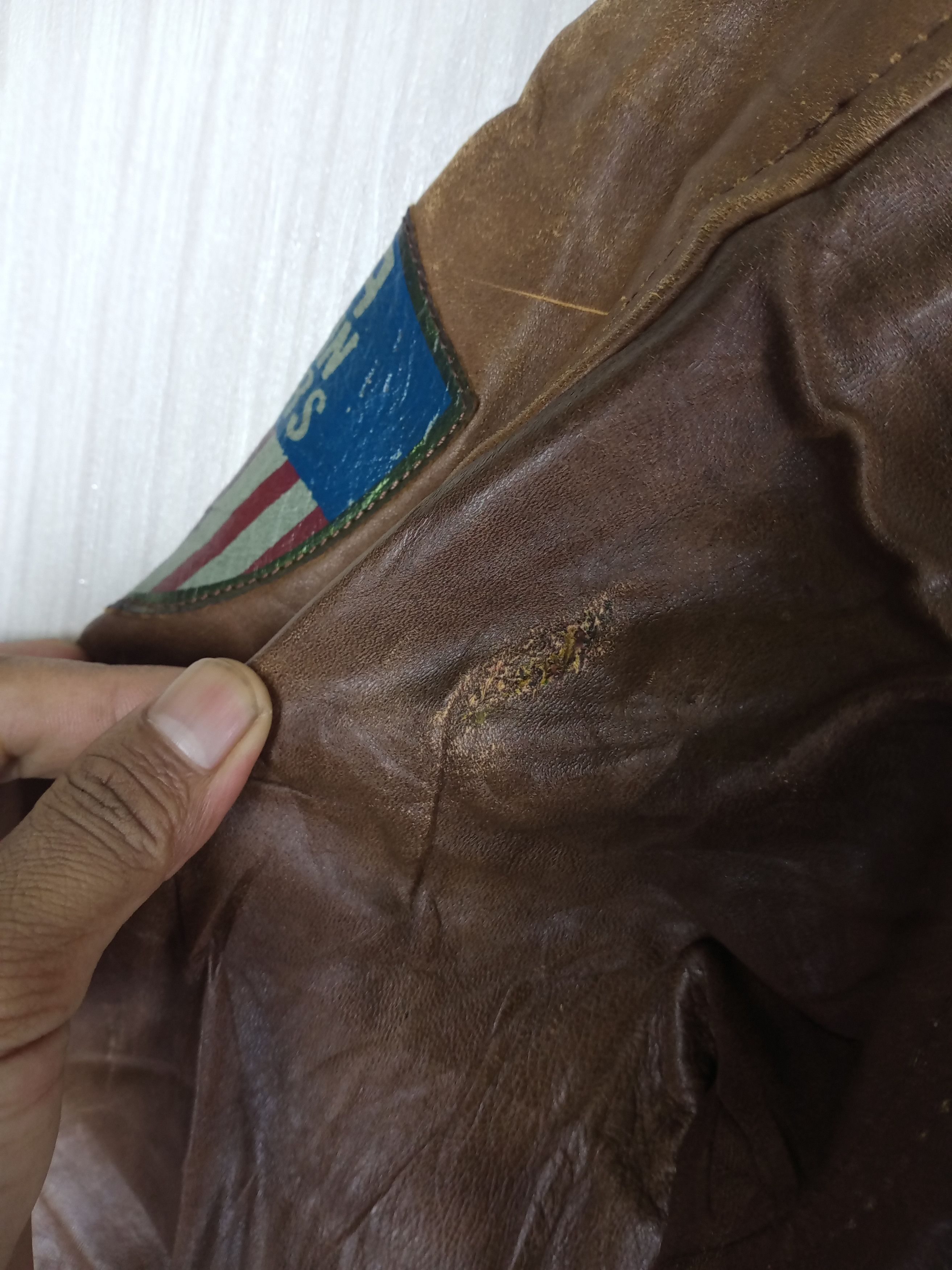 Avirex 70s Usa Army Air Force Avirex Leather Jacket Type A-2 Faded Size US M / EU 48-50 / 2 - 8 Thumbnail