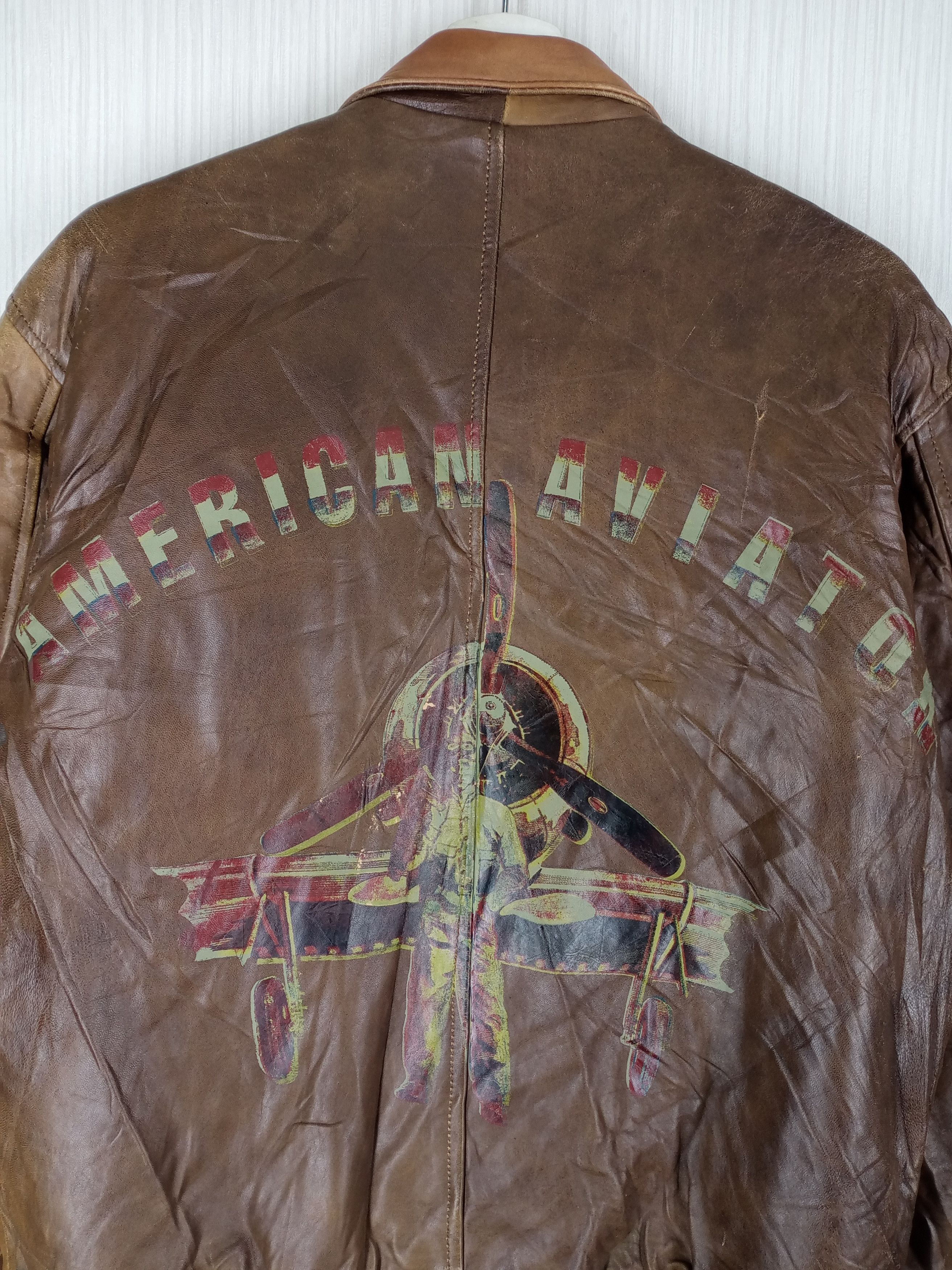 Avirex 70s Usa Army Air Force Avirex Leather Jacket Type A-2 Faded Size US M / EU 48-50 / 2 - 7 Thumbnail