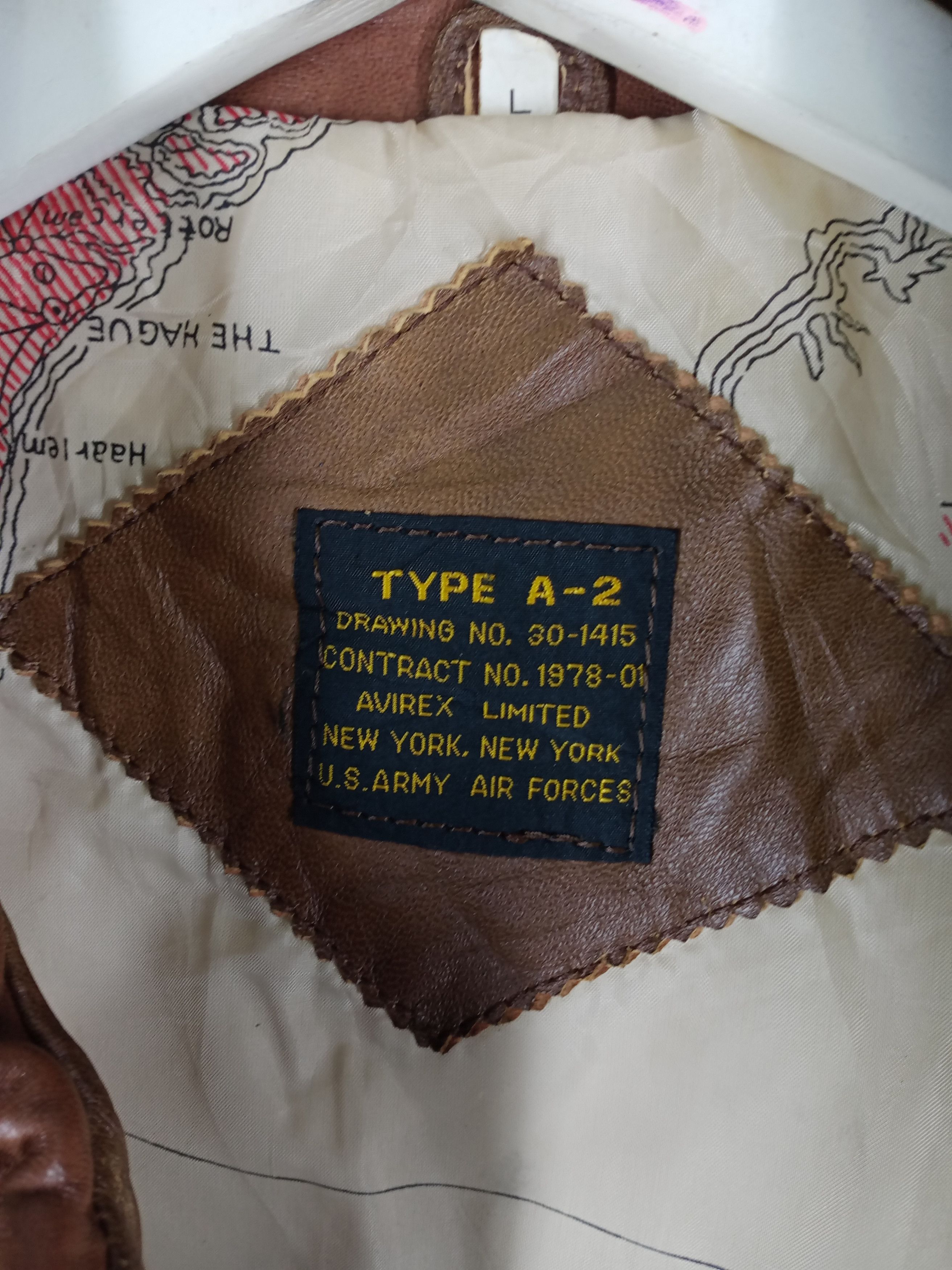 Avirex 70s Usa Army Air Force Avirex Leather Jacket Type A-2 Faded Size US M / EU 48-50 / 2 - 5 Thumbnail