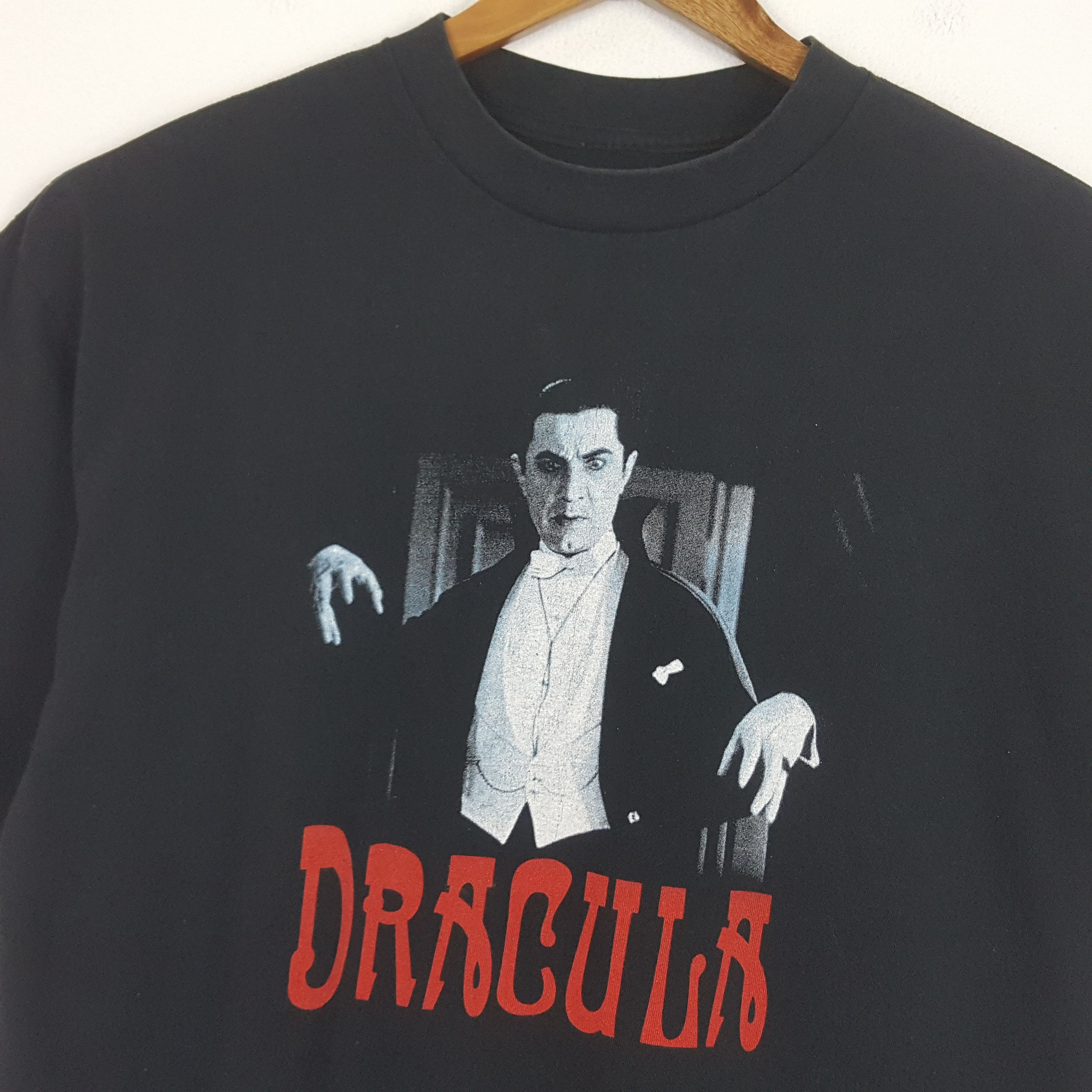 Vintage × Warner Bros Vintage 90's DRACULA American Horror Movie T-Shirt Size US XL / EU 56 / 4 - 4 Thumbnail