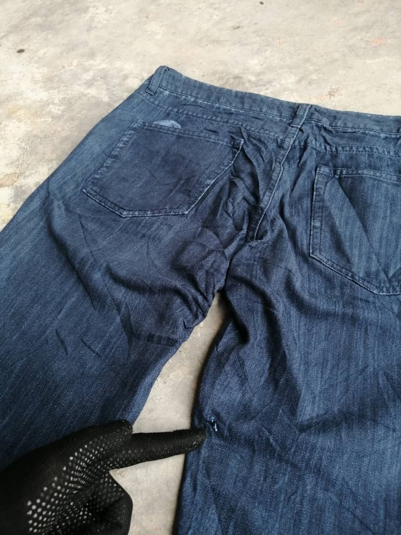 Issey Miyake RARE🔥 Miyake A-POC Cotton GALAXY Flare Denim Size 34" / US 12 / IT 48 - 14 Thumbnail