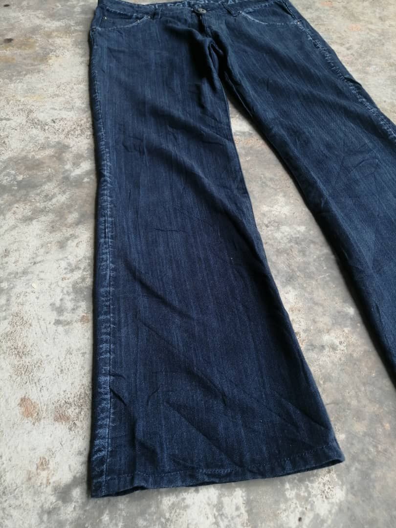 Issey Miyake RARE🔥 Miyake A-POC Cotton GALAXY Flare Denim Size 34" / US 12 / IT 48 - 11 Thumbnail
