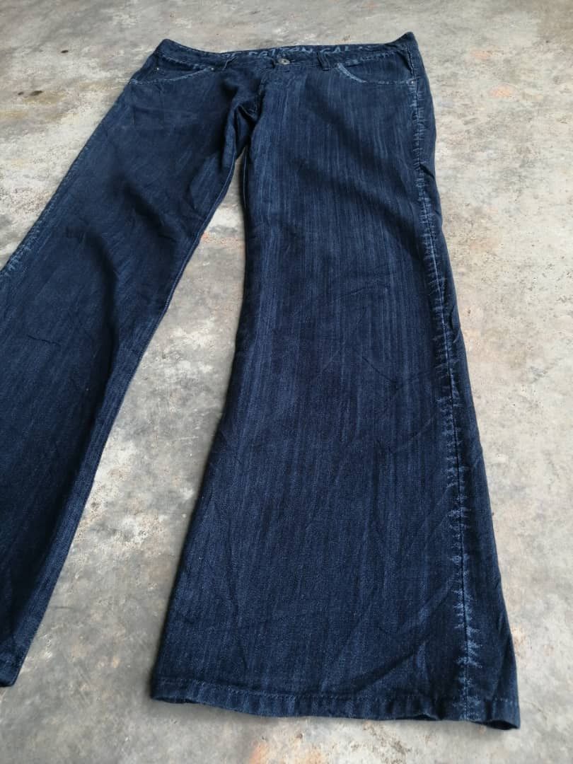 Issey Miyake RARE🔥 Miyake A-POC Cotton GALAXY Flare Denim Size 34" / US 12 / IT 48 - 12 Thumbnail
