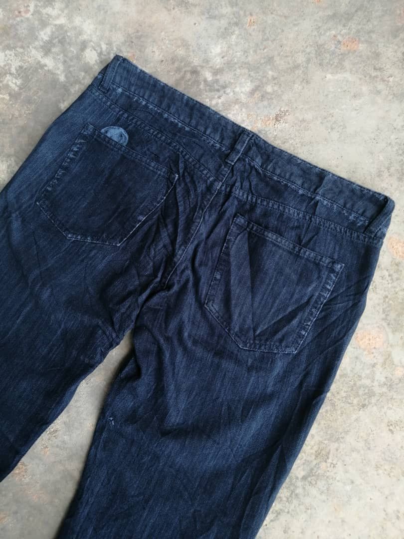 Issey Miyake RARE🔥 Miyake A-POC Cotton GALAXY Flare Denim Size 34" / US 12 / IT 48 - 3 Thumbnail