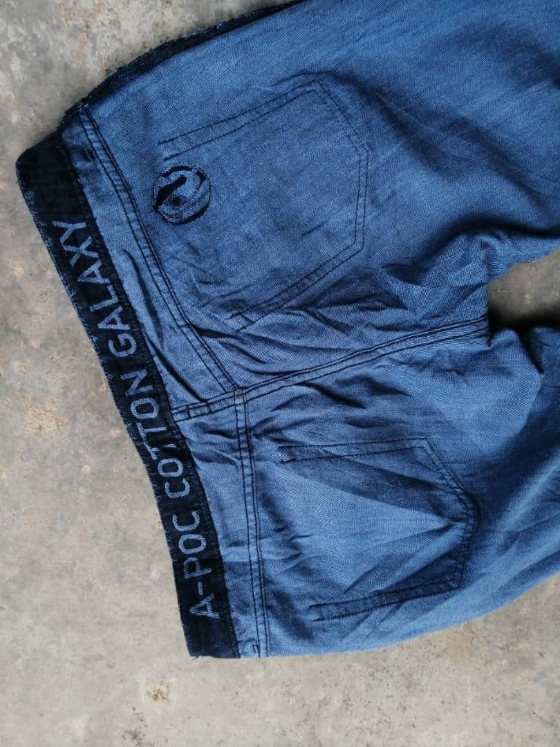 Issey Miyake RARE🔥 Miyake A-POC Cotton GALAXY Flare Denim Size 34" / US 12 / IT 48 - 17 Thumbnail