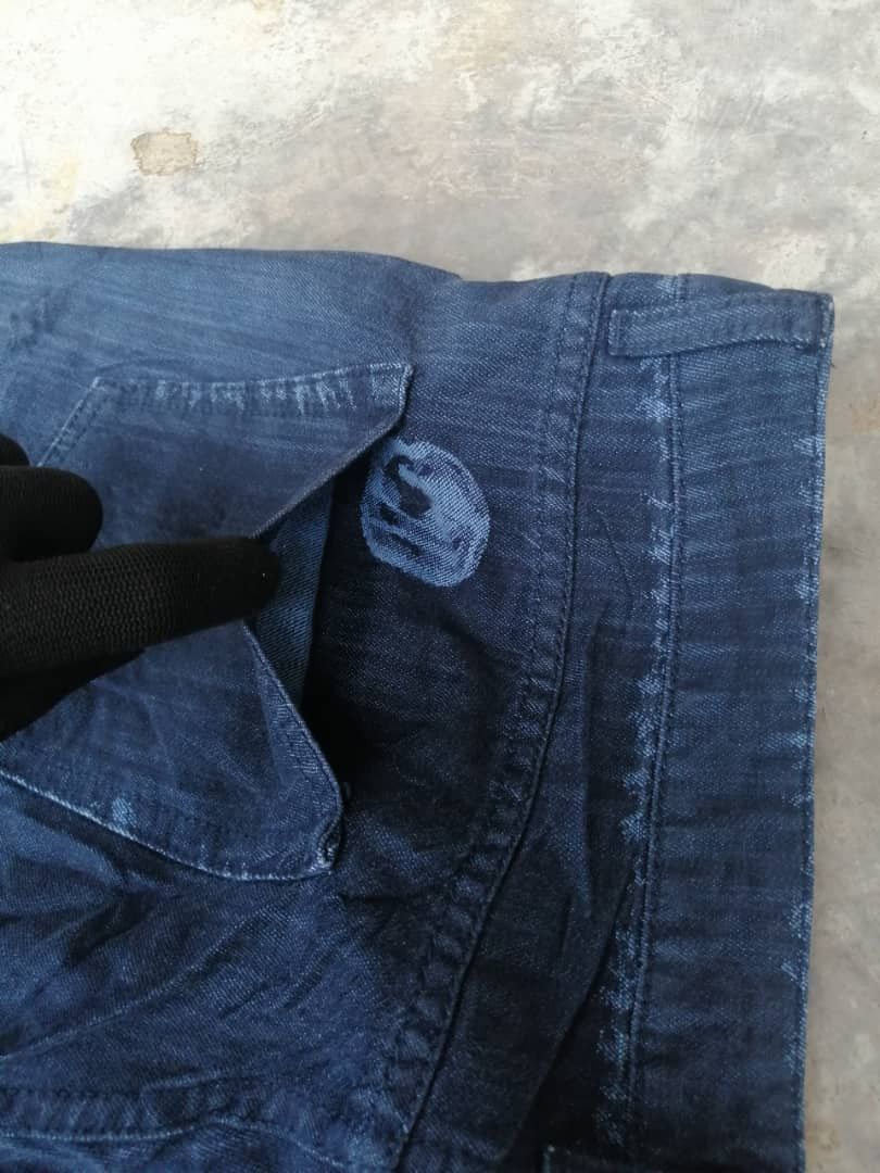 Issey Miyake RARE🔥 Miyake A-POC Cotton GALAXY Flare Denim Size 34" / US 12 / IT 48 - 4 Thumbnail