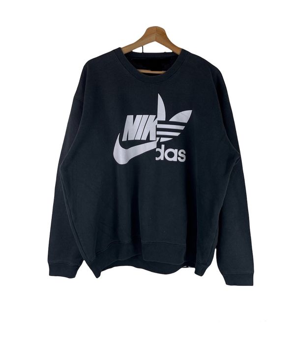 Adidas Vintage NIKE x ADIDAS PARODY SWEATSHIRT Custom Grailed