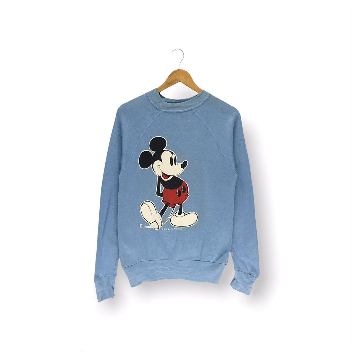 Cartoon Network × Mickey Mouse × Vintage Vintage 80s Mickey Mouse Walt Disney Sweatshirt Size US S / EU 44-46 / 1 - 1 Thumbnail