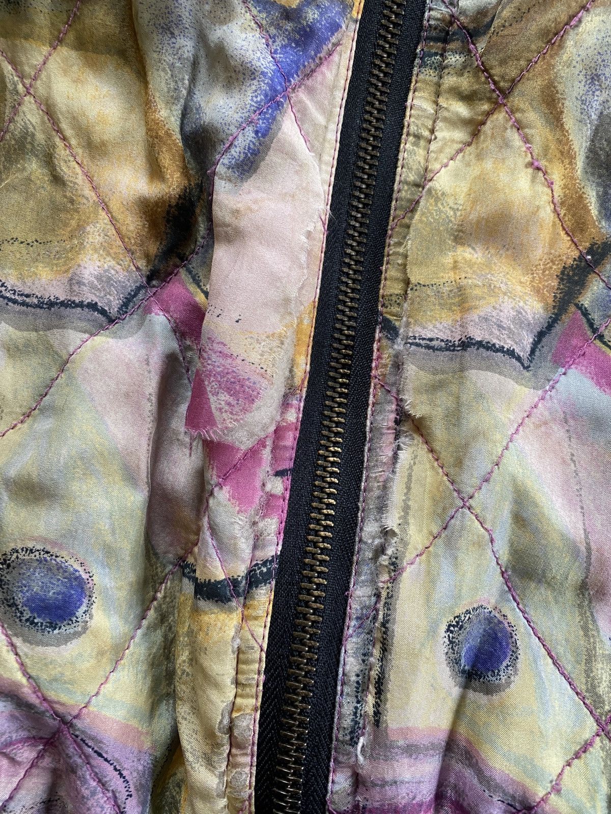 Robert Stock Vintage 80’s Robert Stock Distressed Silk Light Jacket Size US L / EU 52-54 / 3 - 4 Thumbnail