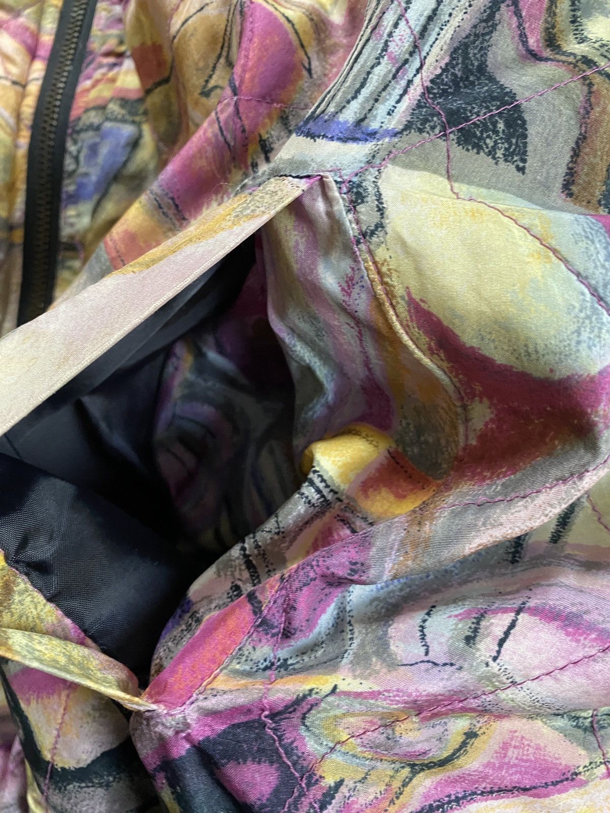 Robert Stock Vintage 80’s Robert Stock Distressed Silk Light Jacket Size US L / EU 52-54 / 3 - 13 Thumbnail