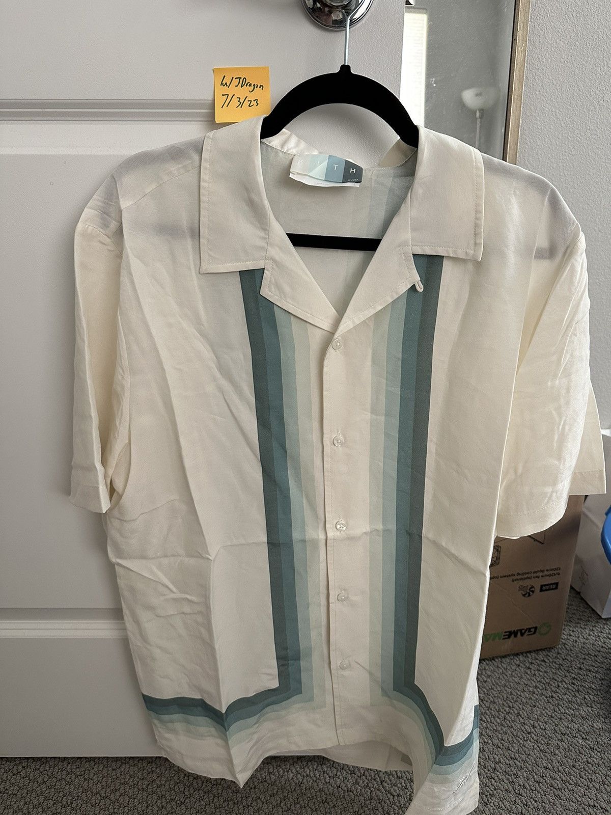 Kith Kith Cupro Linen Thompson Camp Collar Shirt | Grailed