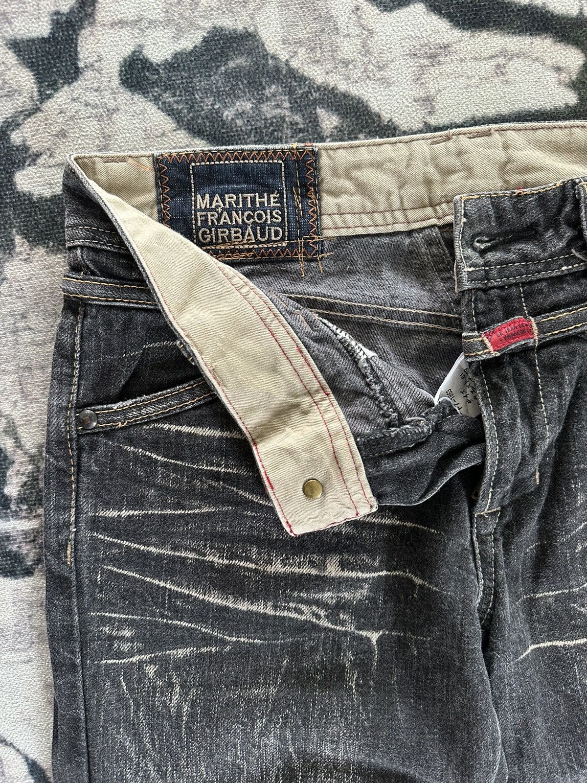 Marithe + Francois Girbaud 2000s Le Jeans De MFG clawnmark hybrid denim Size US 30 / EU 46 - 6 Thumbnail