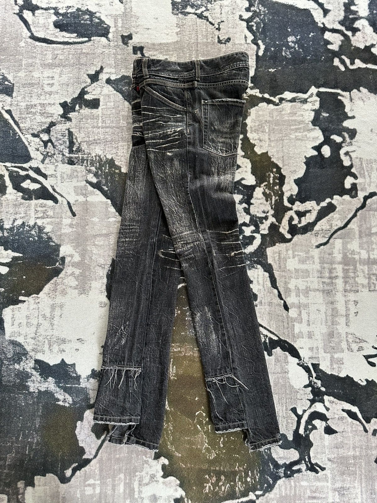 Marithe Francois Girbaud 2000s Le Jeans De MFG clawnmark hybrid denim ...