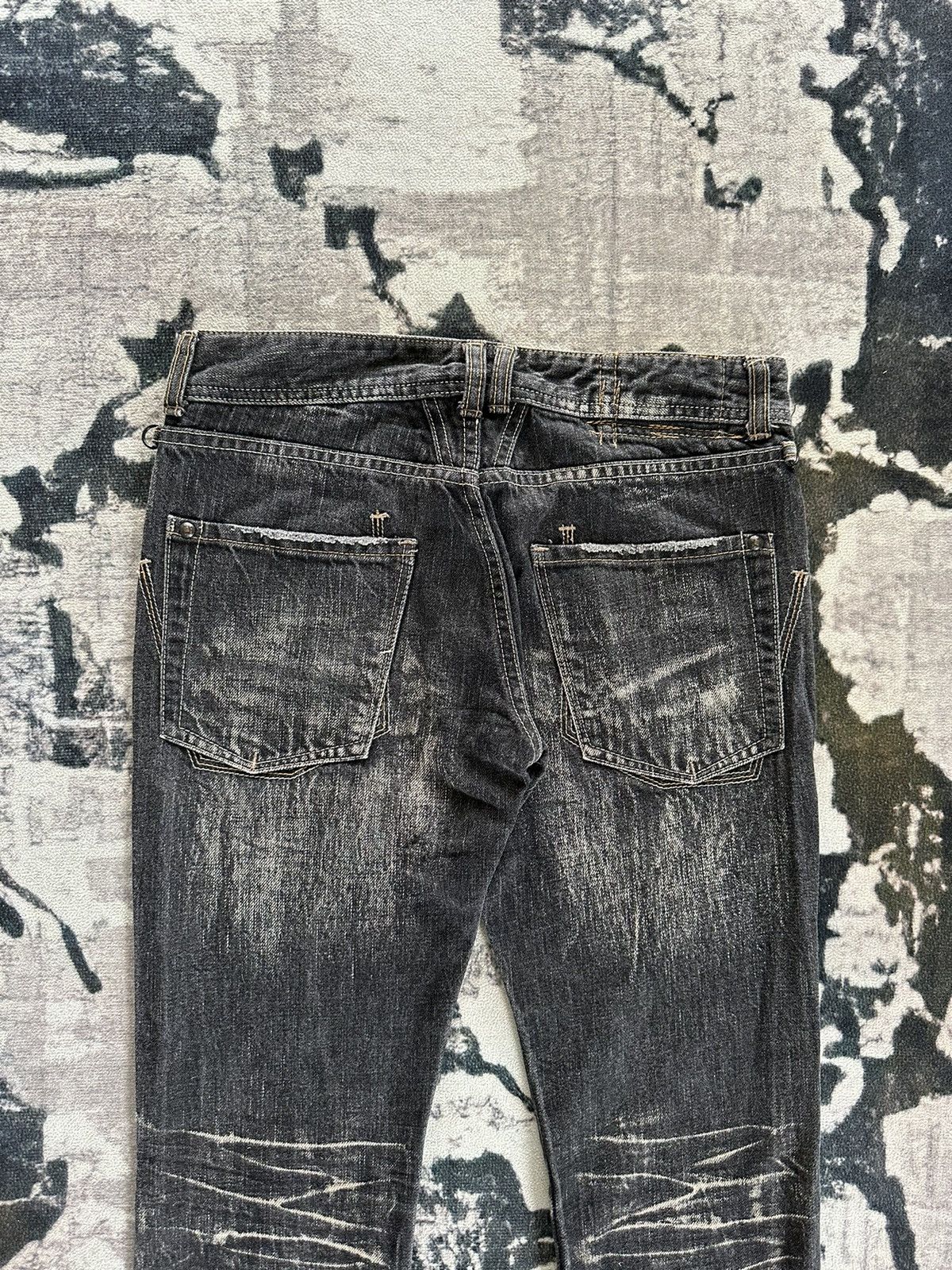 Marithe + Francois Girbaud 2000s Le Jeans De MFG clawnmark hybrid denim Size US 30 / EU 46 - 14 Thumbnail