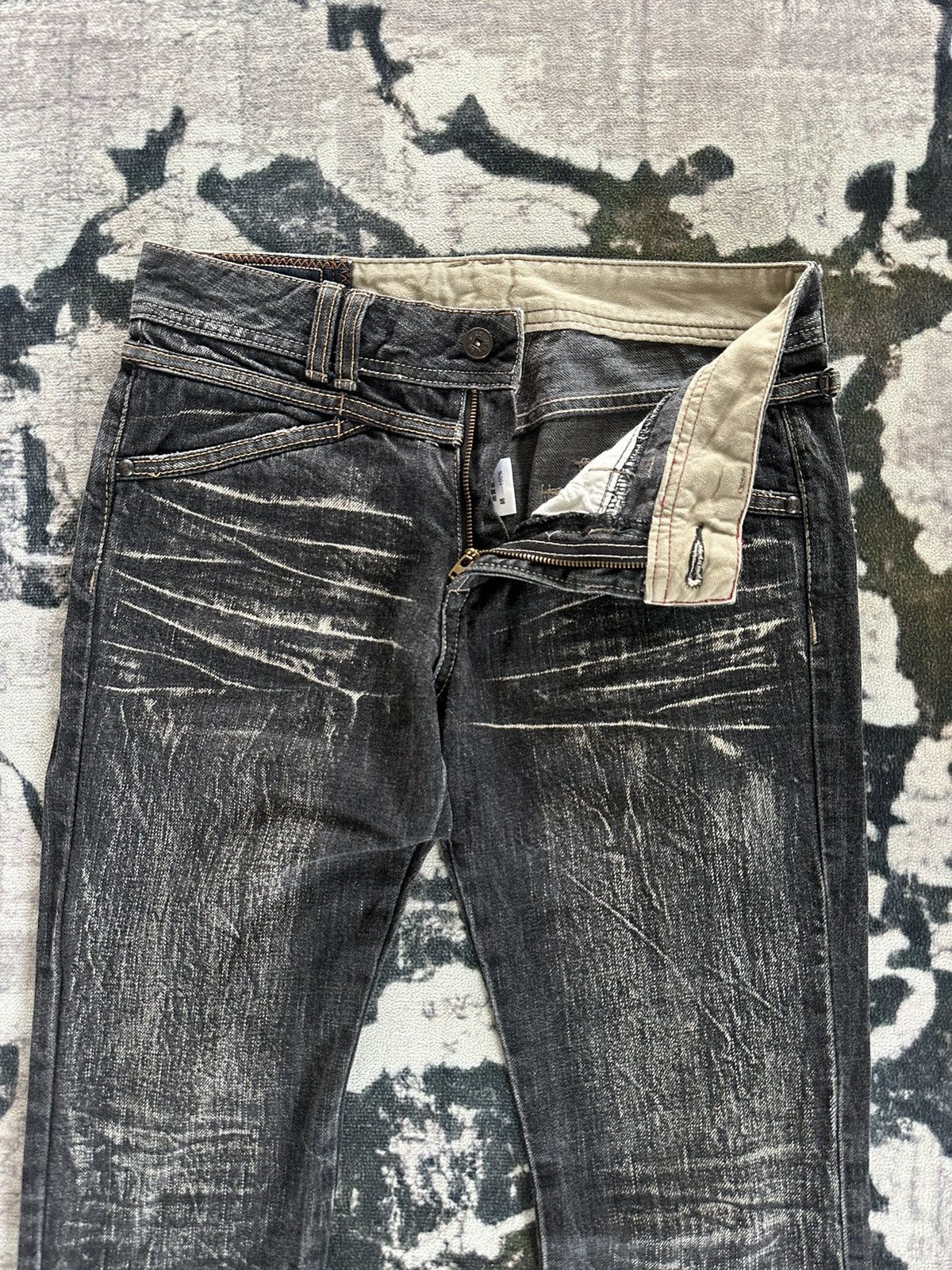 Marithe + Francois Girbaud 2000s Le Jeans De MFG clawnmark hybrid denim Size US 30 / EU 46 - 5 Thumbnail