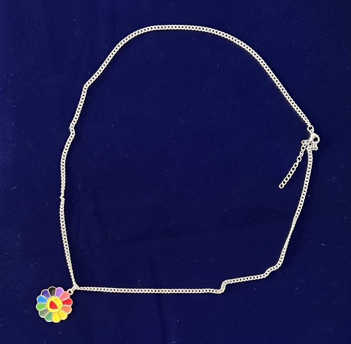 Hypebeast 🔥HYPE STYLISH🔥ART SMILY RAINBOW NECKLACE Size 32 - 3 Thumbnail