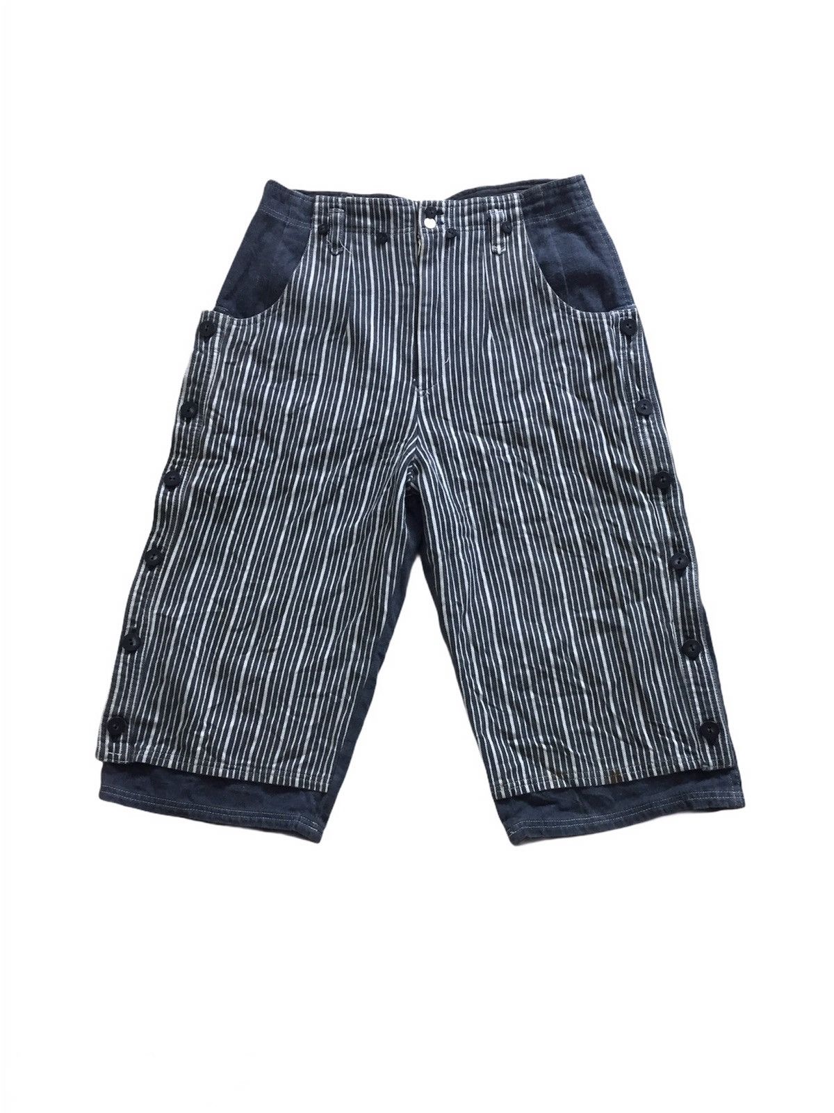image of Beauty Beast Milk Boy Short Punk Design Pants in Black, Men's (Size 29)