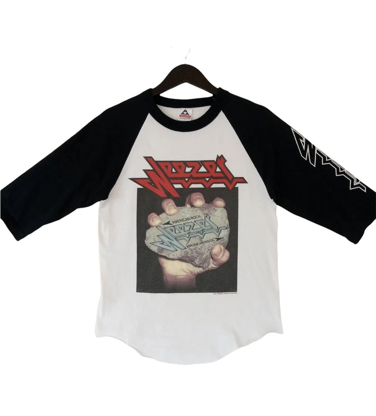 WEEZER American rock band raglan tour concert shirt