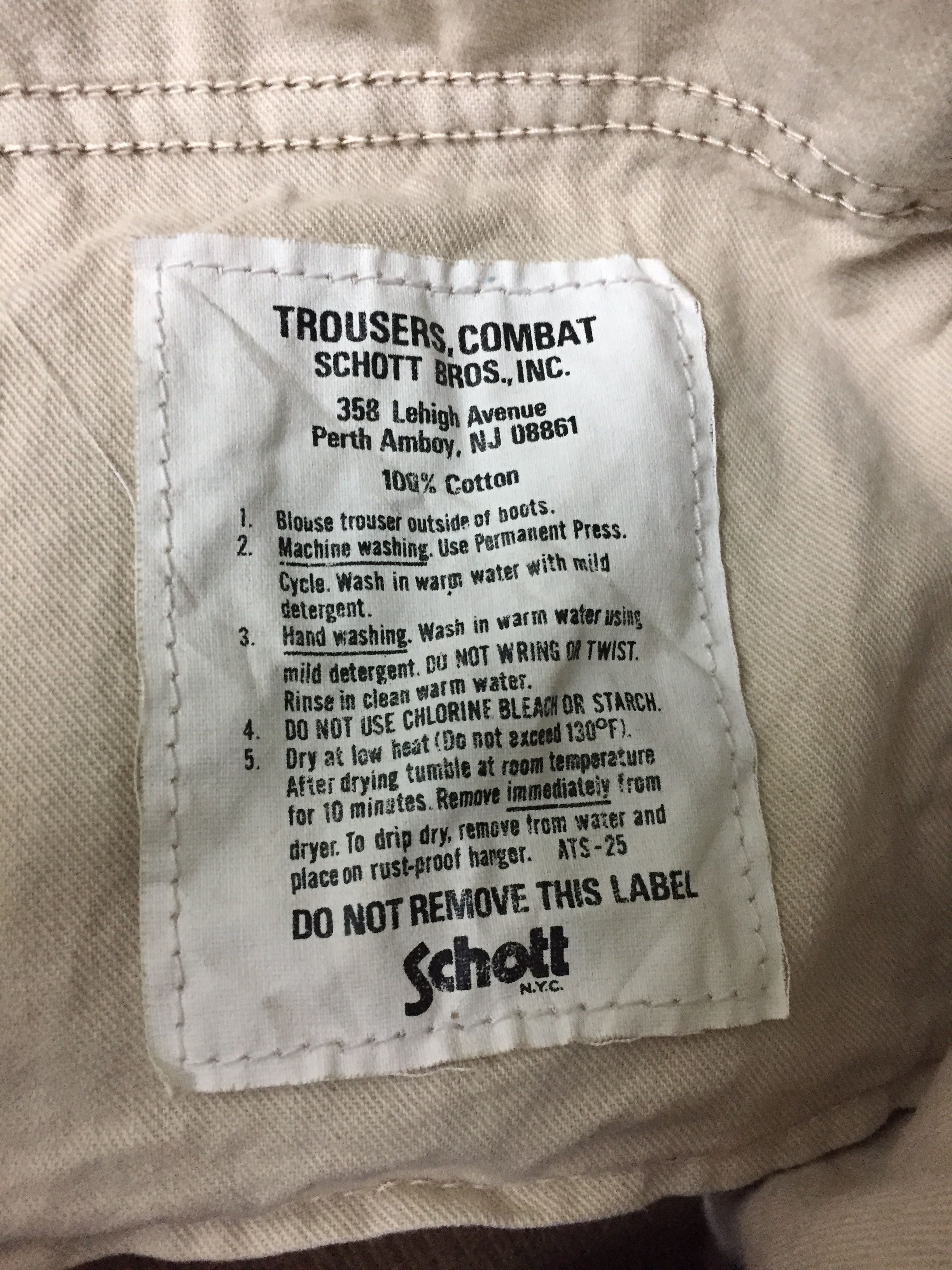 Schott Vintage Schott Bros Trousers Combat Corduroy Pants Size US 32 / EU 48 - 13 Thumbnail
