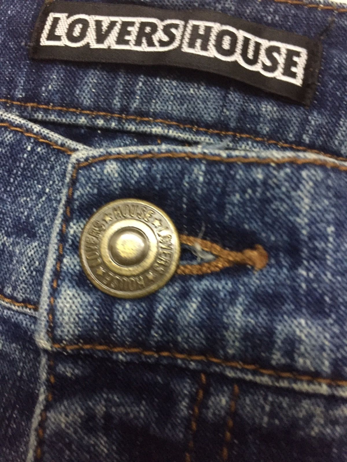 Other Super Lover Denim Cargo Flare Pants Size 29" - 4 Thumbnail