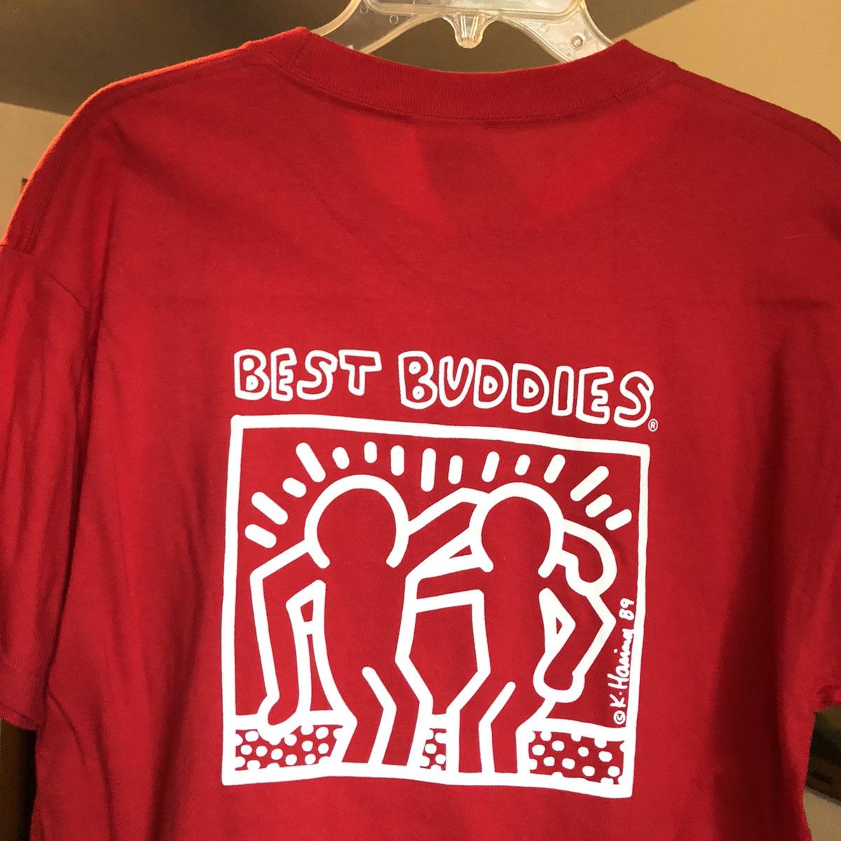 Vintage 2000s Keith Haring Best Buddies I See You Logo Tee