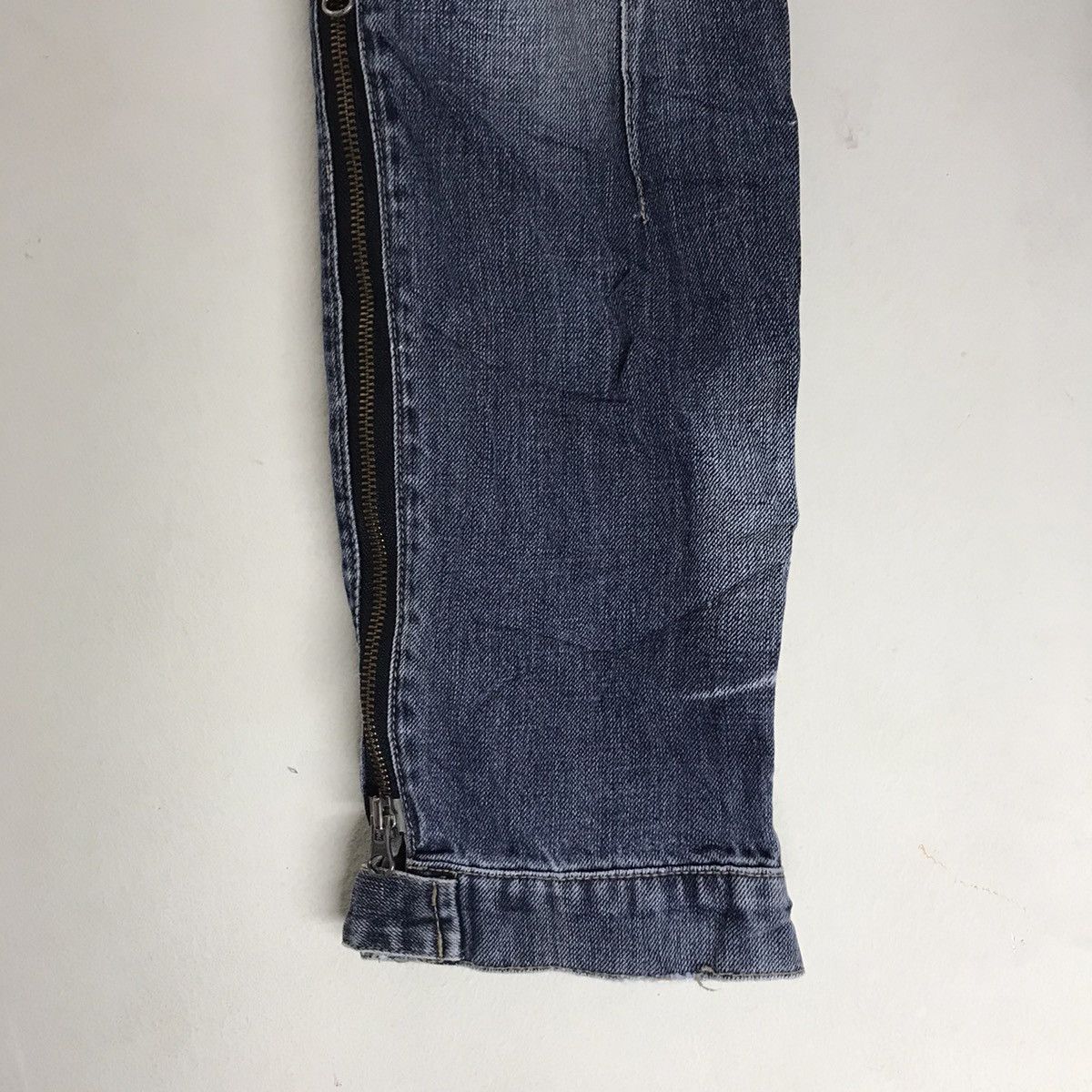 Japanese Brand PPFM Denim Bondage Zipper Pants Size US 30 / EU 46 - 7 Thumbnail