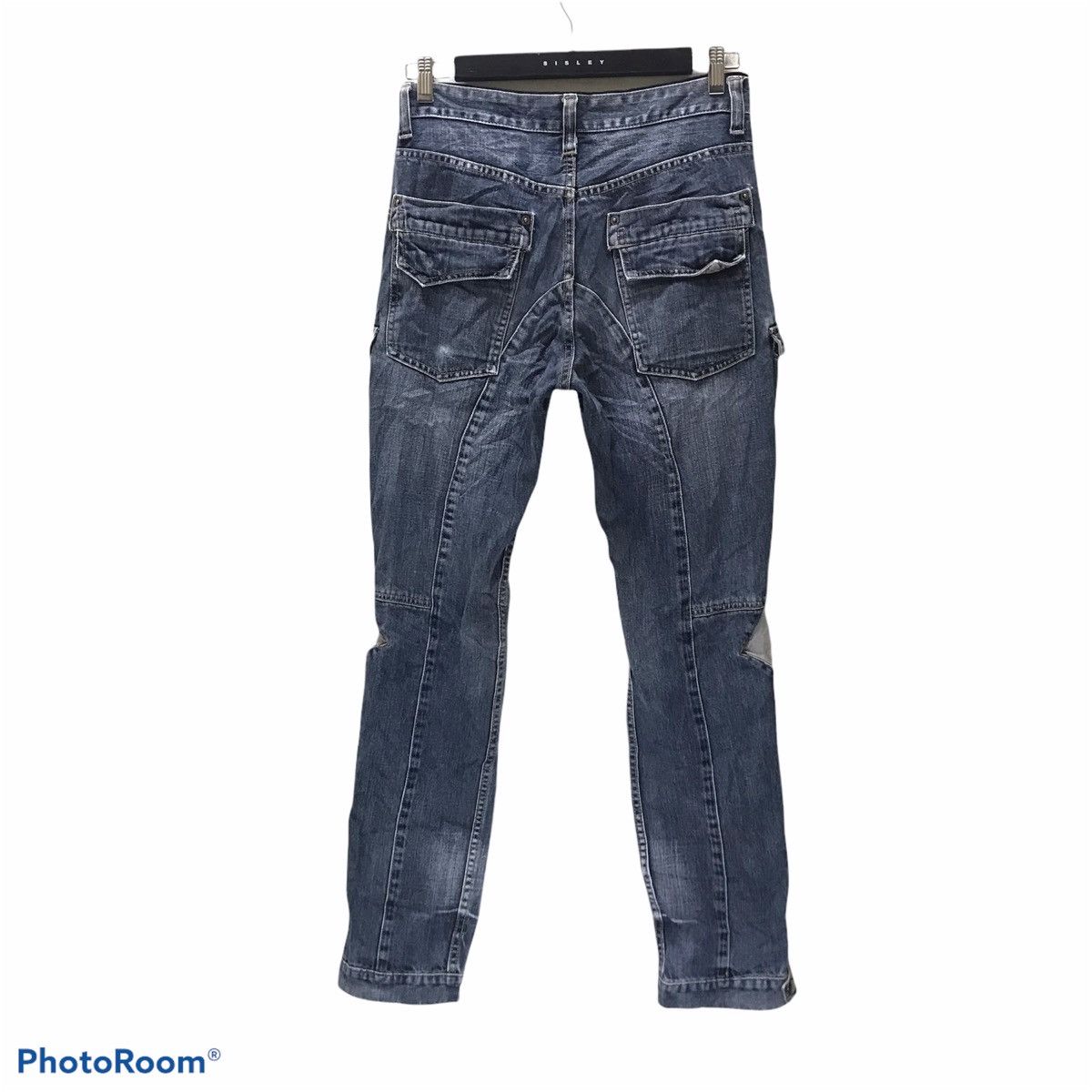 Japanese Brand PPFM Denim Bondage Zipper Pants Size US 30 / EU 46 - 2 Thumbnail