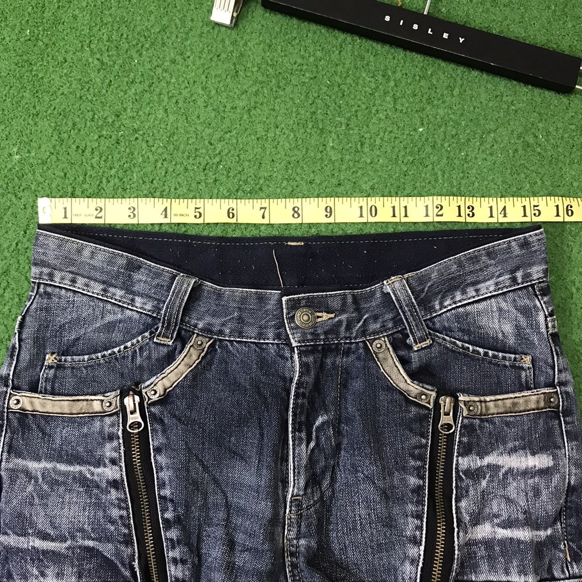 Japanese Brand PPFM Denim Bondage Zipper Pants Size US 30 / EU 46 - 14 Thumbnail