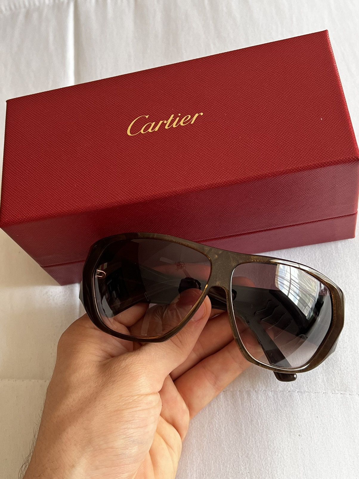 Cartier Cartier Rare Women Santos Sunglasses Size ONE SIZE - 6 Thumbnail