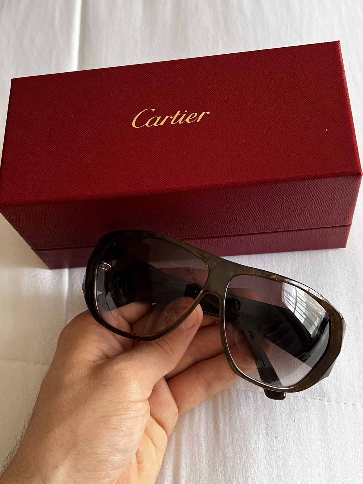 Cartier Cartier Rare Women Santos Sunglasses Size ONE SIZE - 7 Thumbnail