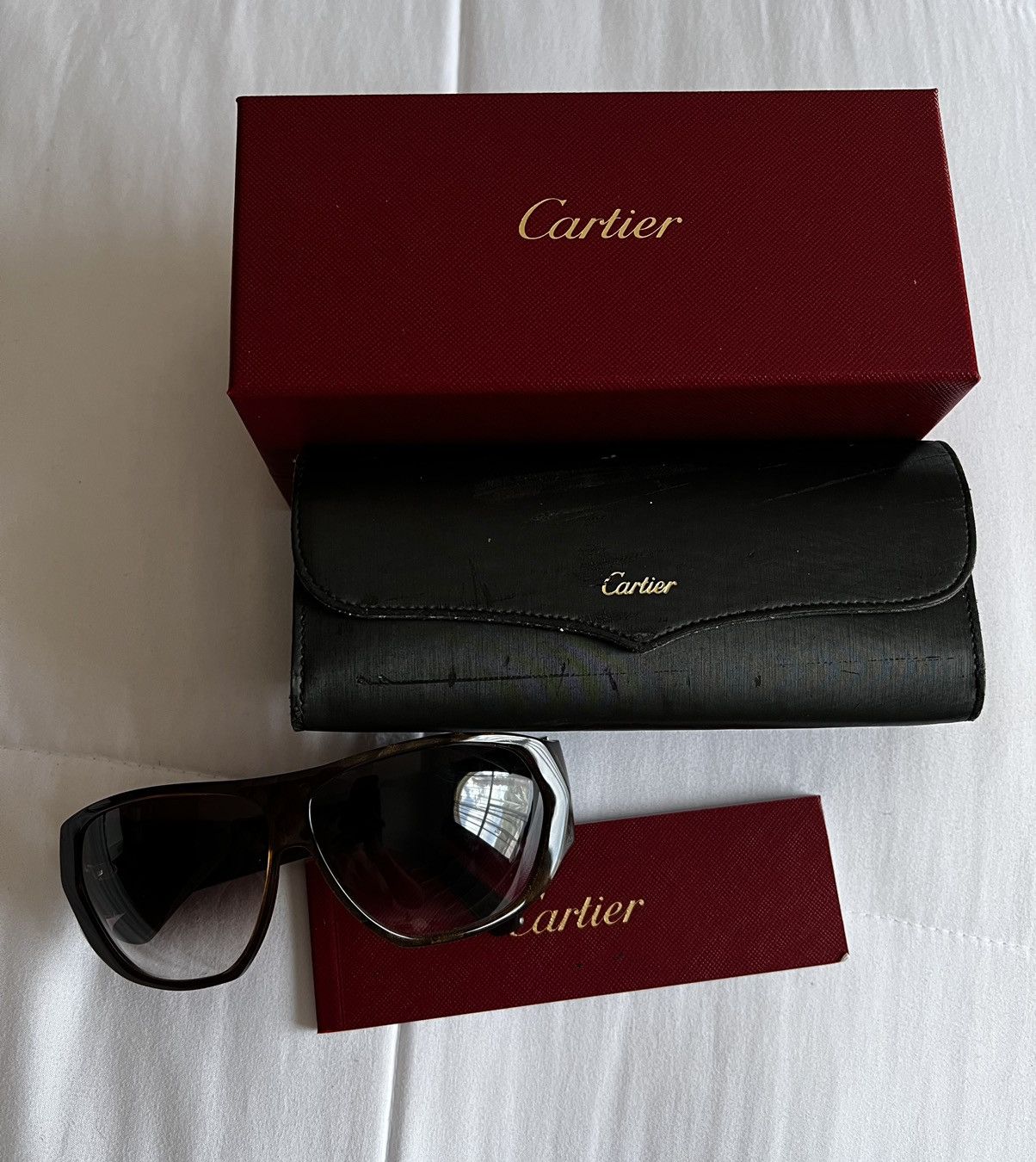 Cartier Cartier Rare Women Santos Sunglasses Size ONE SIZE - 1 Thumbnail