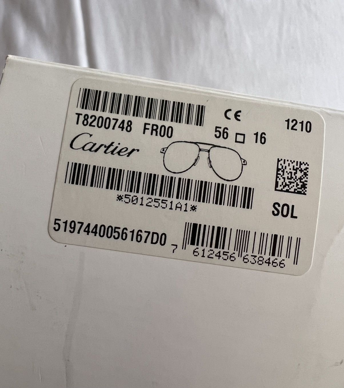 Cartier Cartier Rare Women Santos Sunglasses Size ONE SIZE - 9 Thumbnail