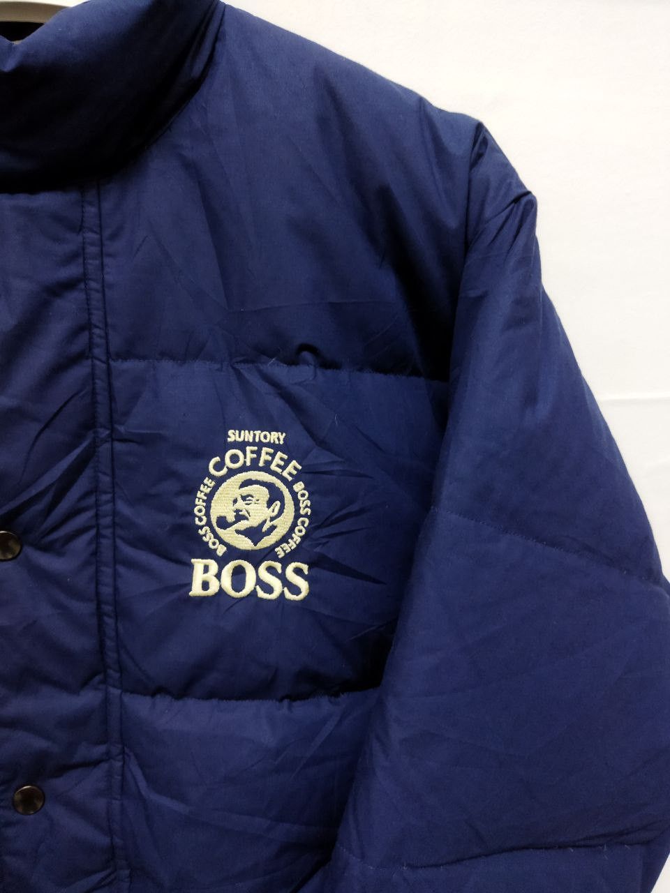 Japanese Brand Vintage Suntory Boss Coffee Down Jacket Size US XL / EU 56 / 4 - 6 Thumbnail