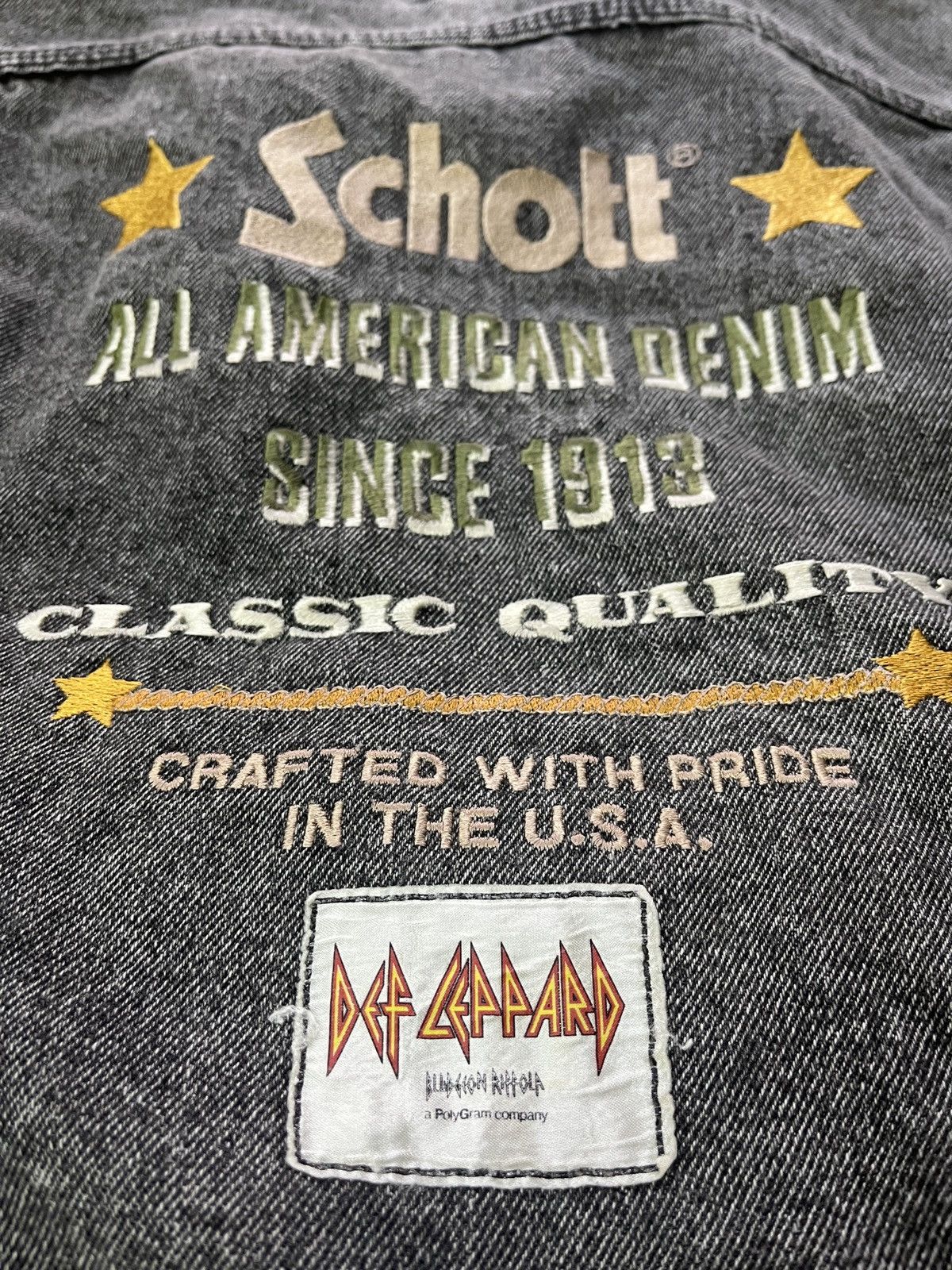 Def Leppard × Mostly Heard Rarely Seen × Schott SCHOTT X DEF LEPPARD One Of Kind 1979 Album Limited Edition Size US M / EU 48-50 / 2 - 9 Thumbnail
