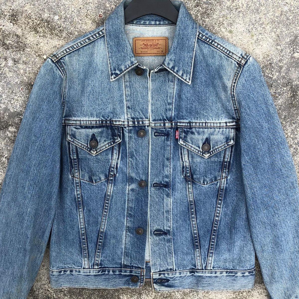 Levi's 🔥Vintage Levis Distressed Denim Trucker Jacket Size US S / EU 44-46 / 1 - 2 Thumbnail