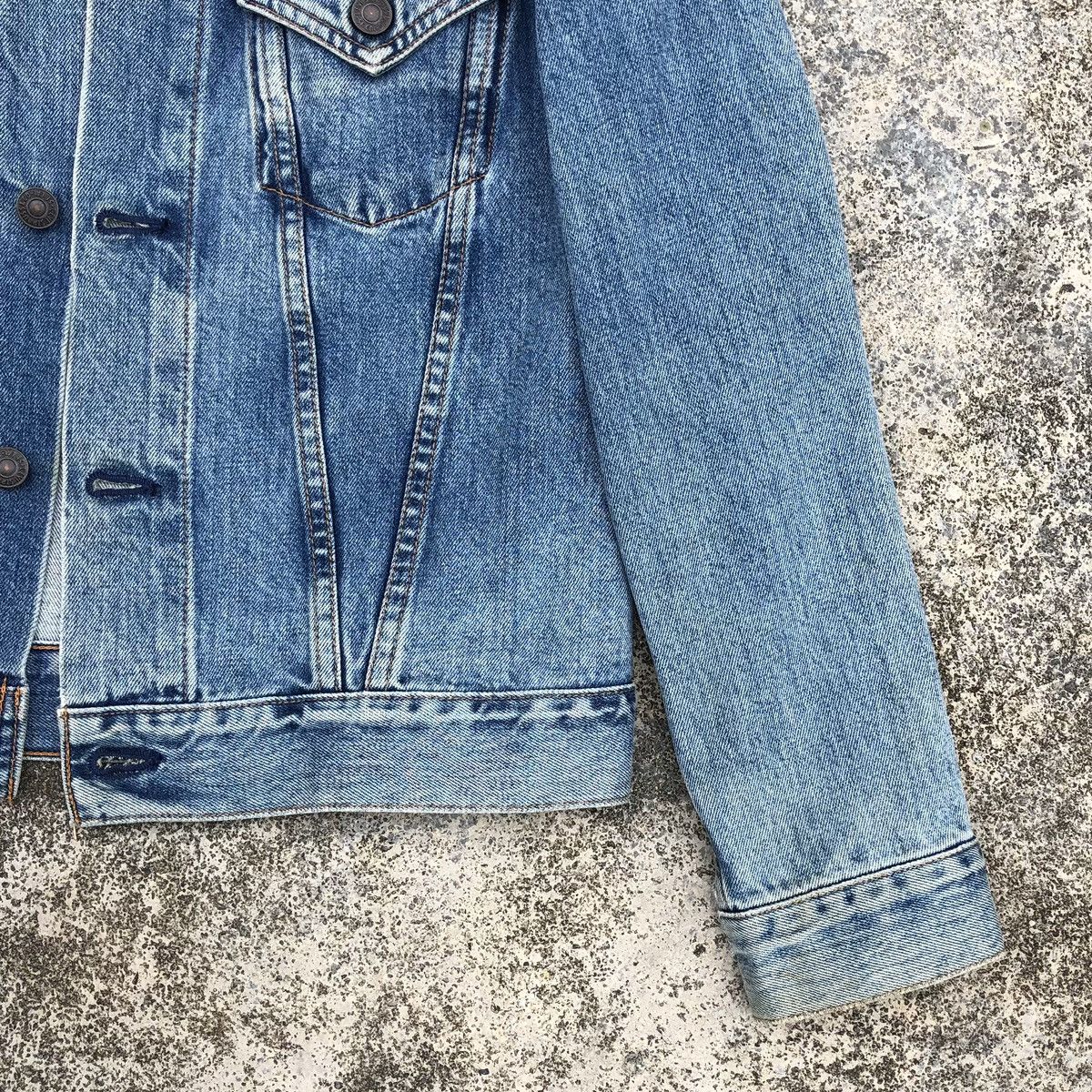 Levi's 🔥Vintage Levis Distressed Denim Trucker Jacket Size US S / EU 44-46 / 1 - 7 Thumbnail