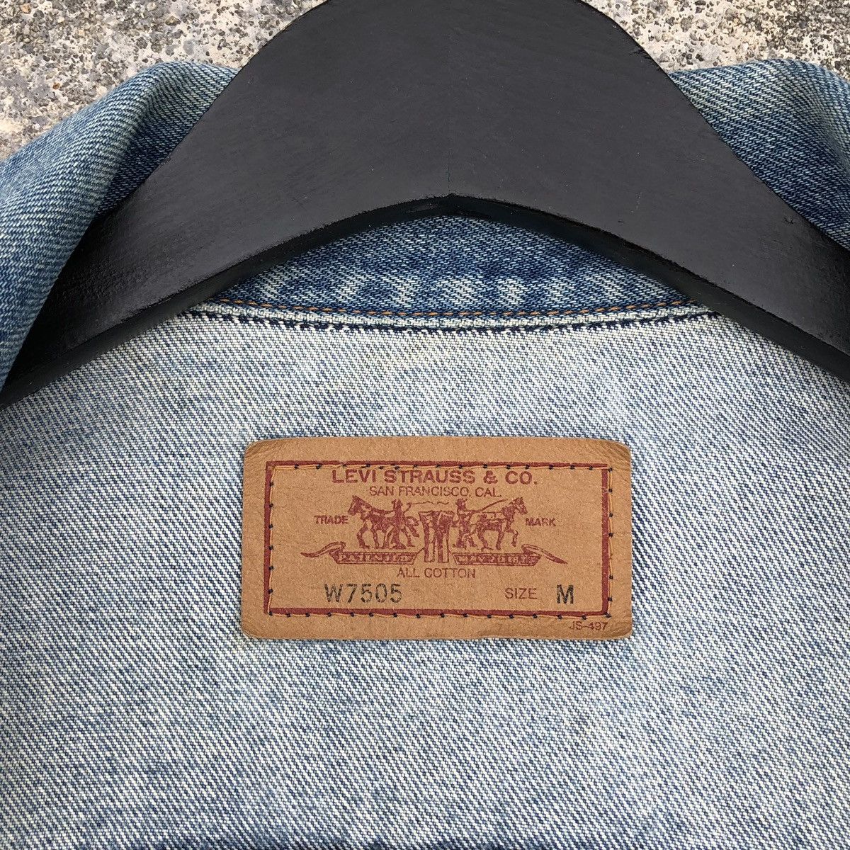 Levi's 🔥Vintage Levis Distressed Denim Trucker Jacket Size US S / EU 44-46 / 1 - 13 Thumbnail