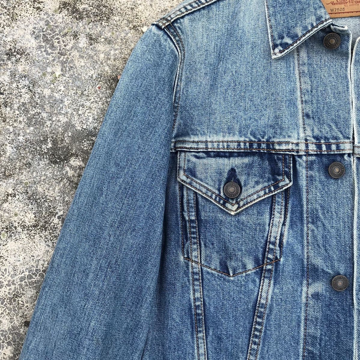 Levi's 🔥Vintage Levis Distressed Denim Trucker Jacket Size US S / EU 44-46 / 1 - 3 Thumbnail