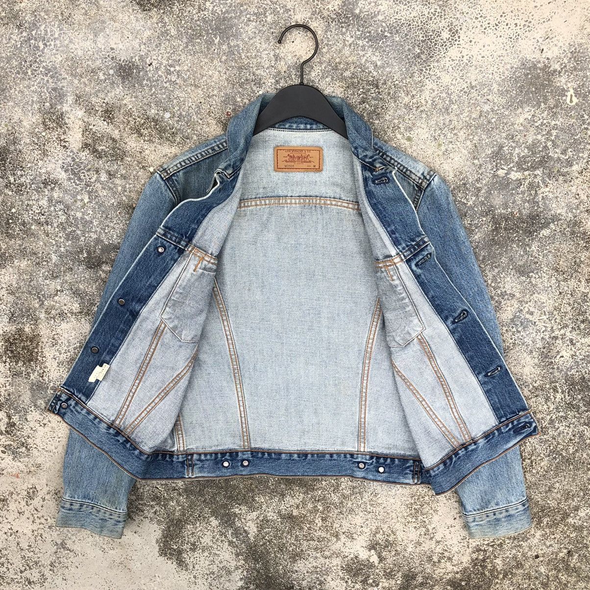 Levi's 🔥Vintage Levis Distressed Denim Trucker Jacket Size US S / EU 44-46 / 1 - 12 Thumbnail
