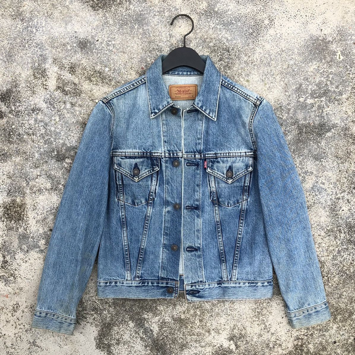 Levi's 🔥Vintage Levis Distressed Denim Trucker Jacket Size US S / EU 44-46 / 1 - 8 Thumbnail