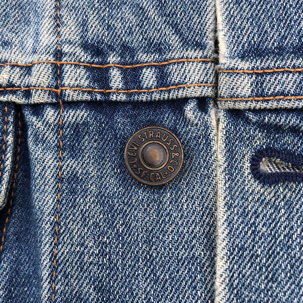 Levi's 🔥Vintage Levis Distressed Denim Trucker Jacket Size US S / EU 44-46 / 1 - 11 Thumbnail