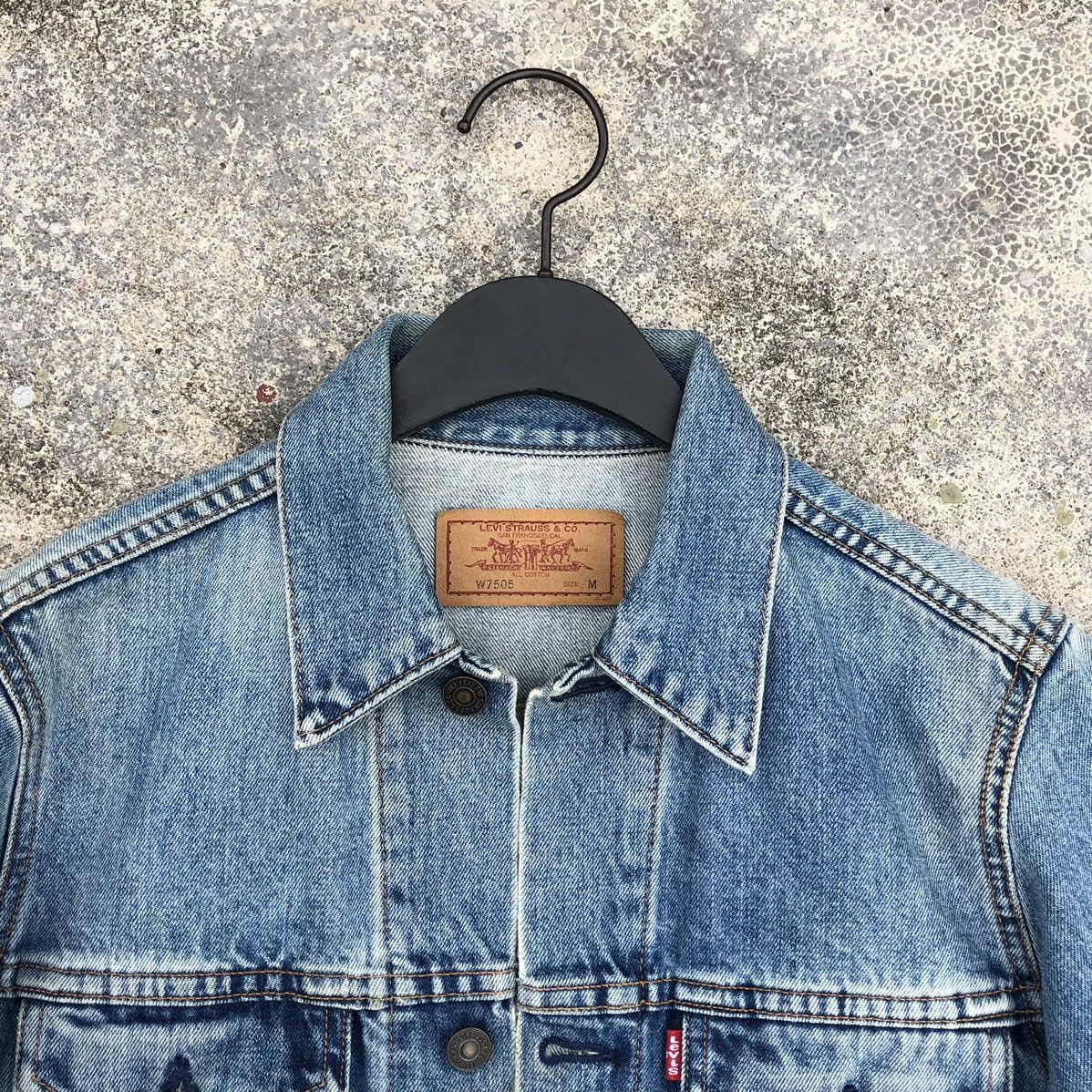 Levi's 🔥Vintage Levis Distressed Denim Trucker Jacket Size US S / EU 44-46 / 1 - 9 Thumbnail
