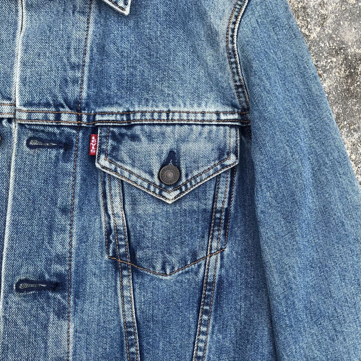 Levi's 🔥Vintage Levis Distressed Denim Trucker Jacket Size US S / EU 44-46 / 1 - 4 Thumbnail