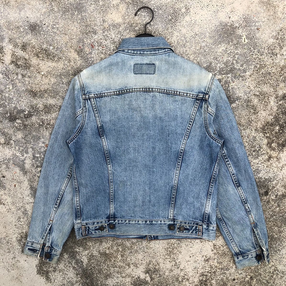 Levi's 🔥Vintage Levis Distressed Denim Trucker Jacket Size US S / EU 44-46 / 1 - 15 Thumbnail