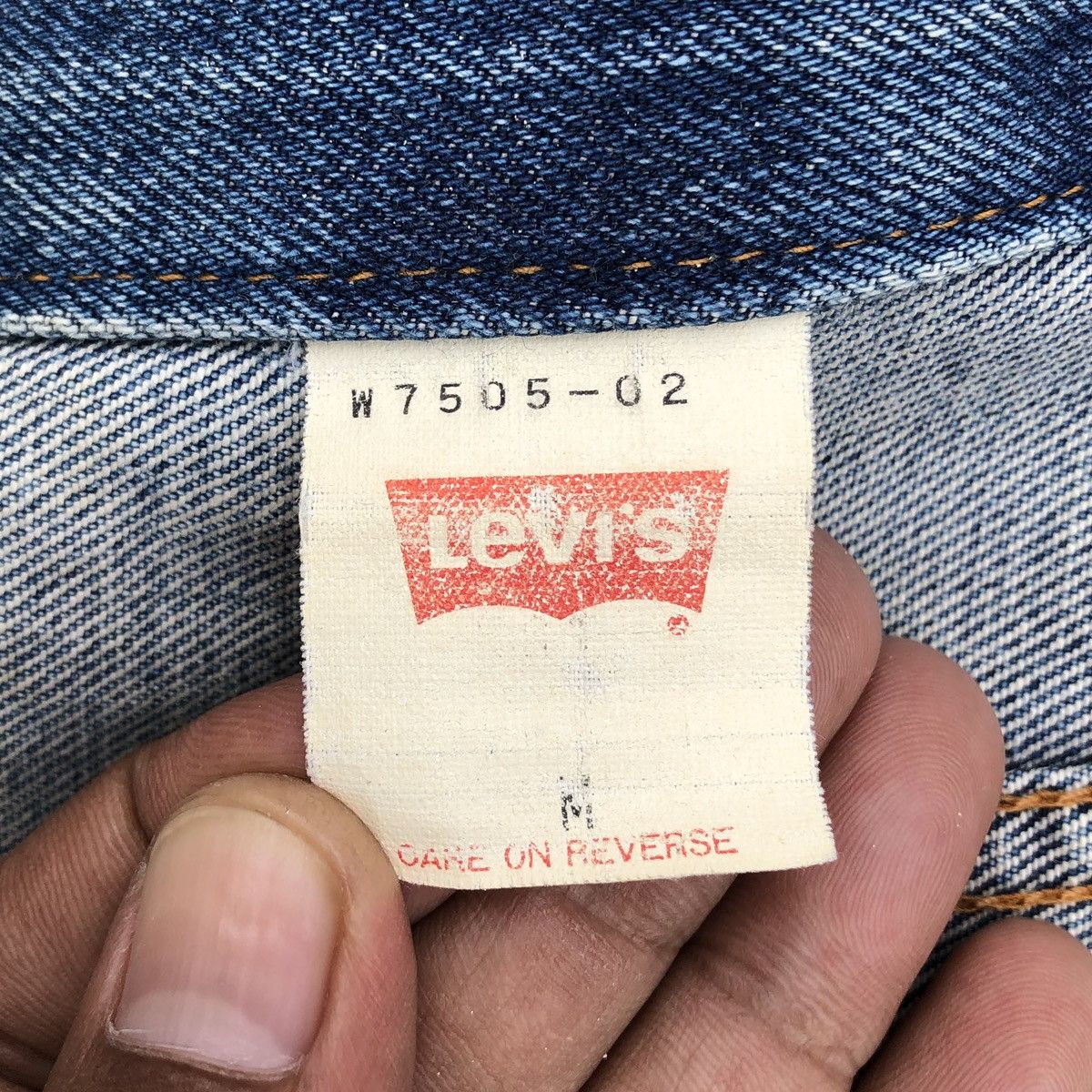 Levi's 🔥Vintage Levis Distressed Denim Trucker Jacket Size US S / EU 44-46 / 1 - 20 Thumbnail
