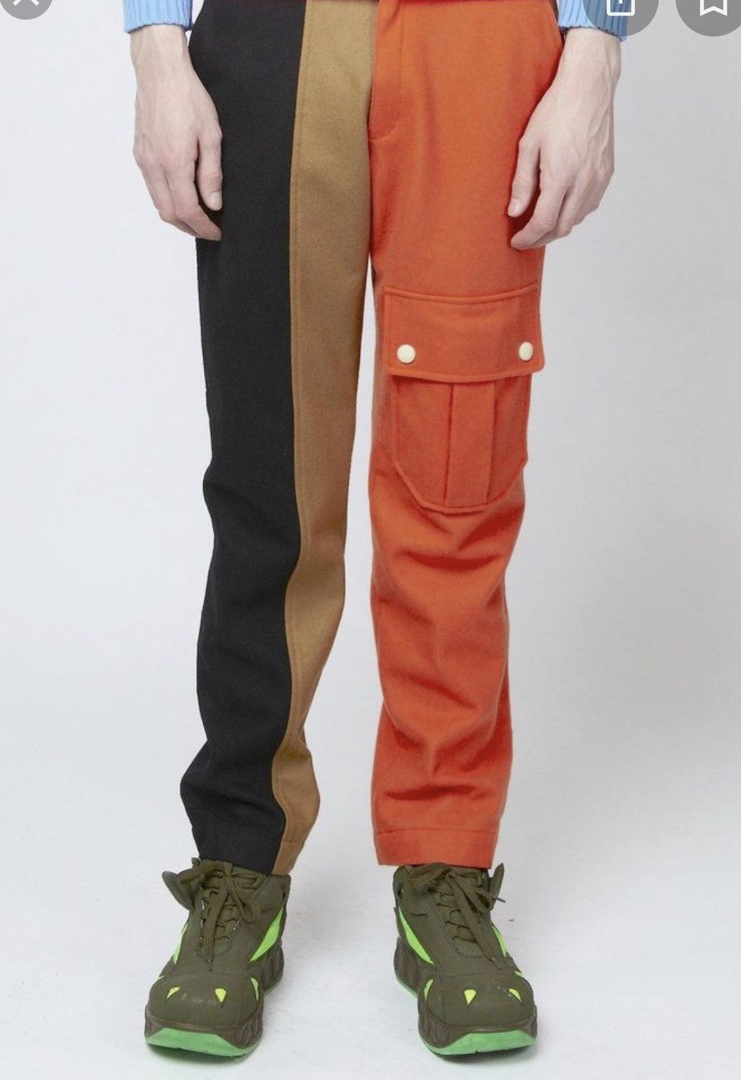 Walter Van Beirendonck W&LT 1996 Autumn/Winter Collection Wool Felt Pants Size US 30 / EU 46 - 1 Thumbnail